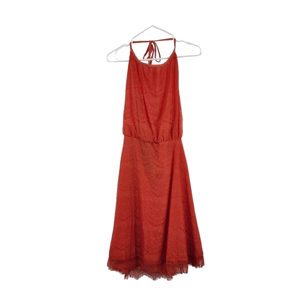 Tantra Women's Poly Halter Neck Straps Lace Midi Dress - XL